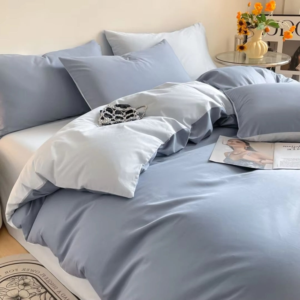 Parure de couette en coton Lustova | 3 pièces