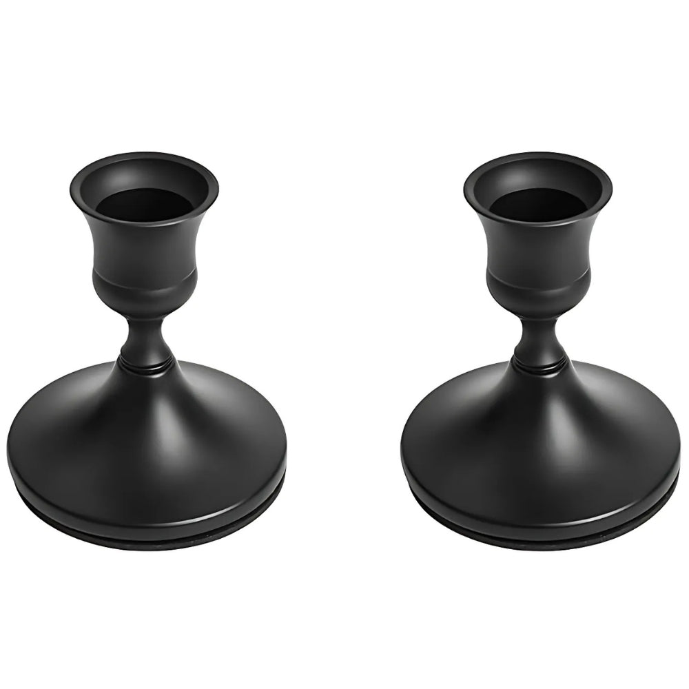 Bougeoirs vintage scintillants | Lot de 2