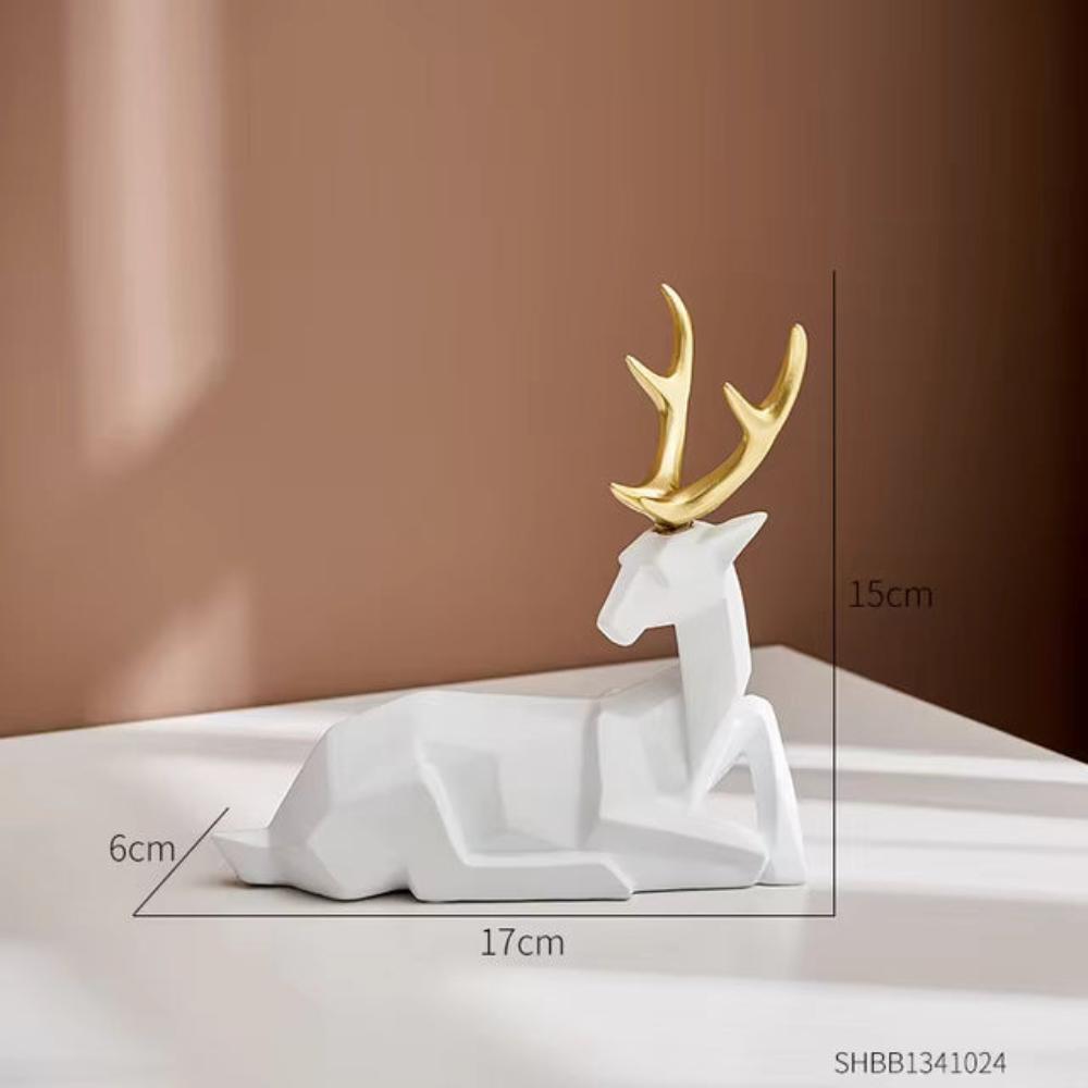 Figurine cerf géométrique