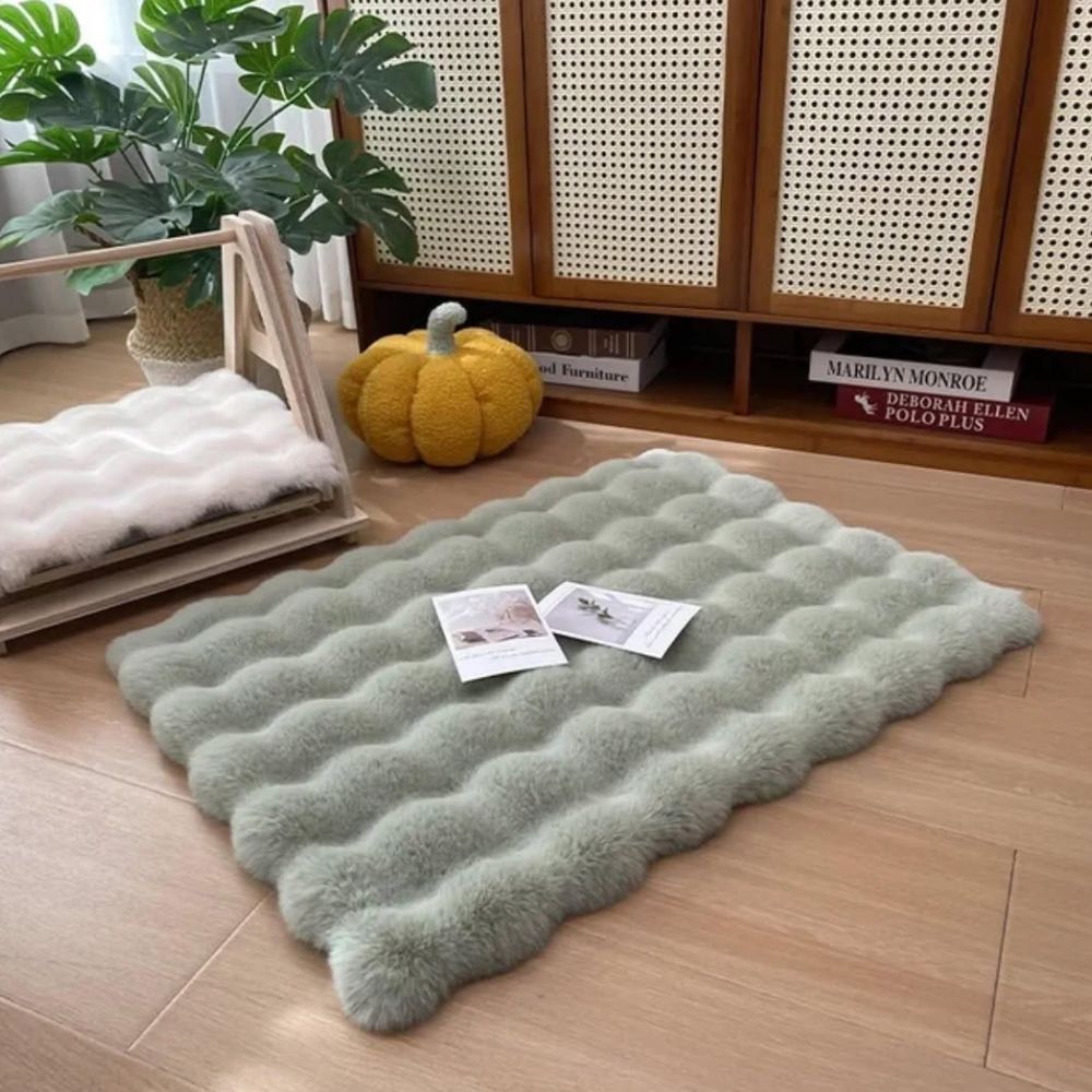 Tapis pour animaux en fausse fourrure