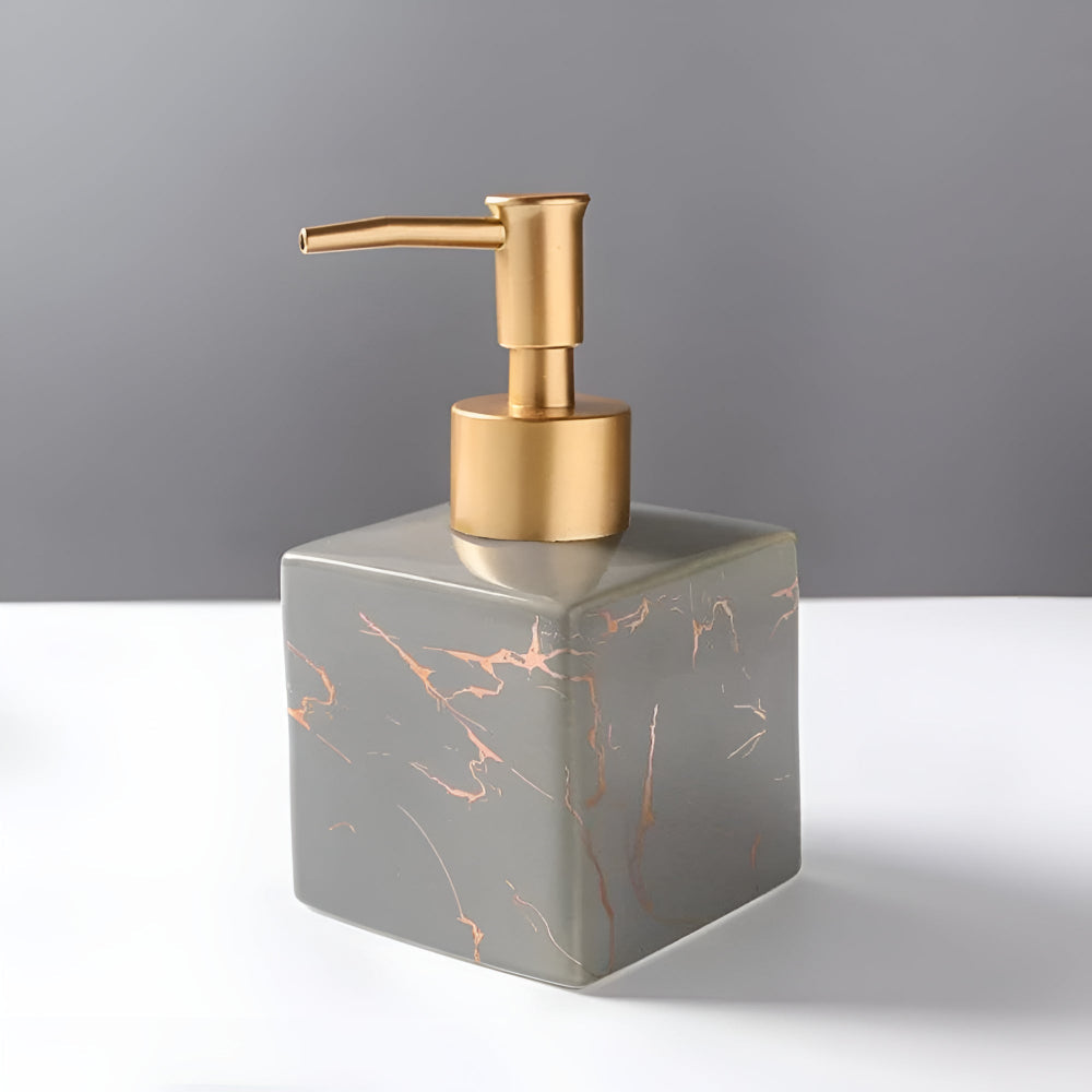 Distributeur de savon effet marbre
