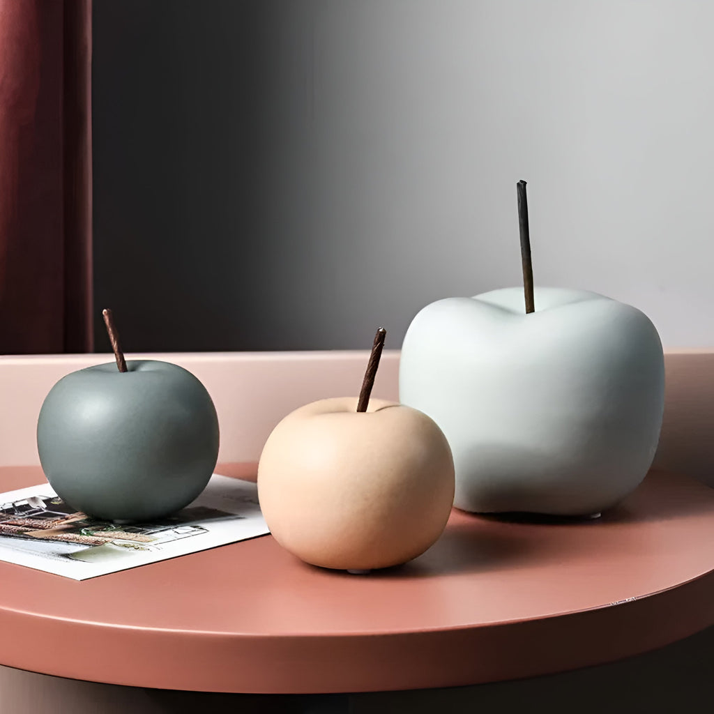 Pommes décoratives en céramique