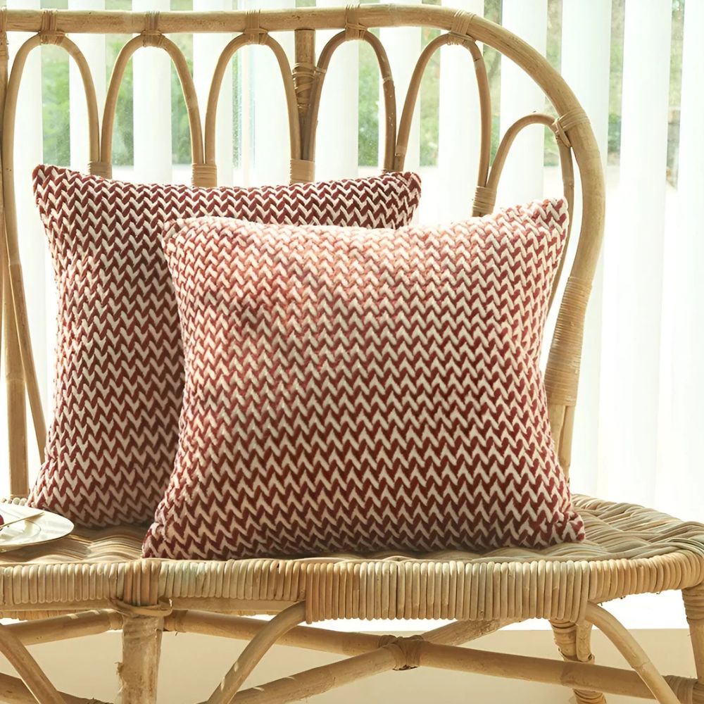 Housses de coussin à chevrons Lush