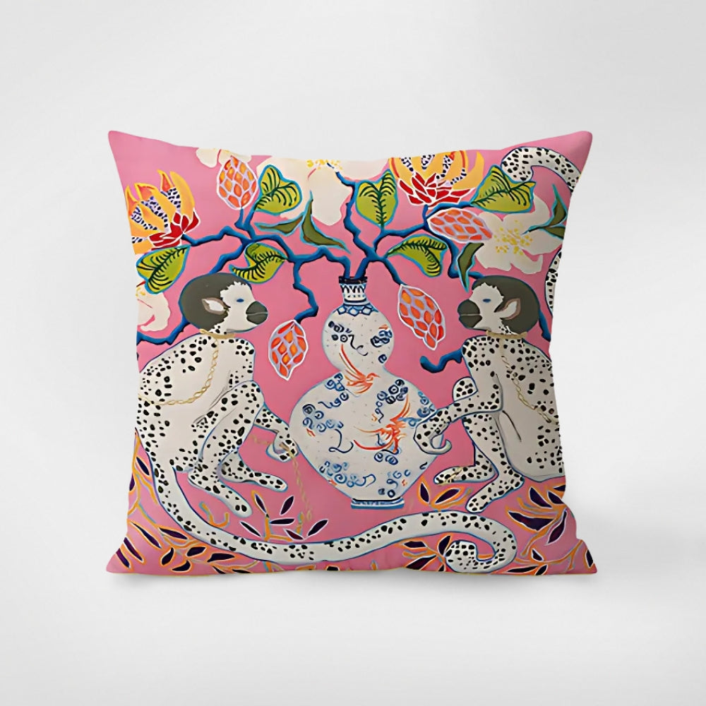 Housse de coussin tapisserie zèbre