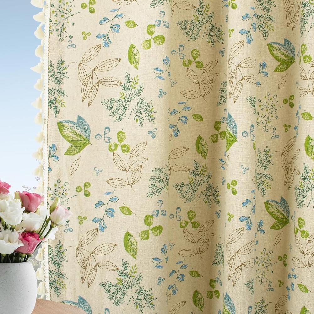 Rideaux voile fleurs des champs