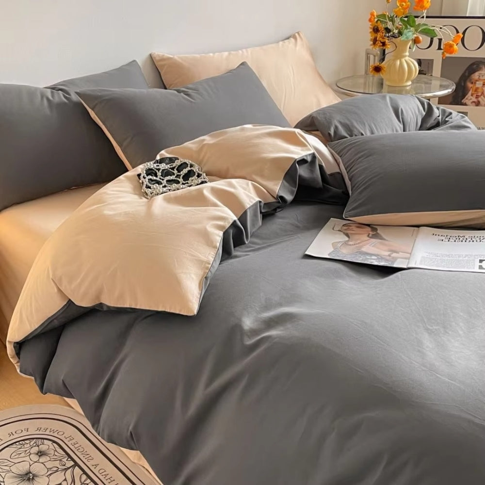 Parure de couette en coton Lustova | 3 pièces