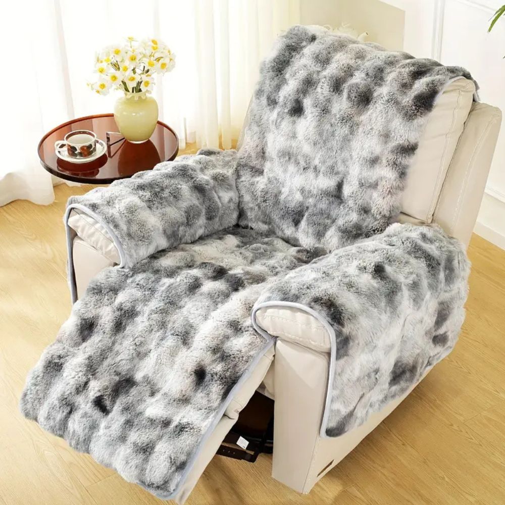 Housse de fauteuil relax en velours moelleux
