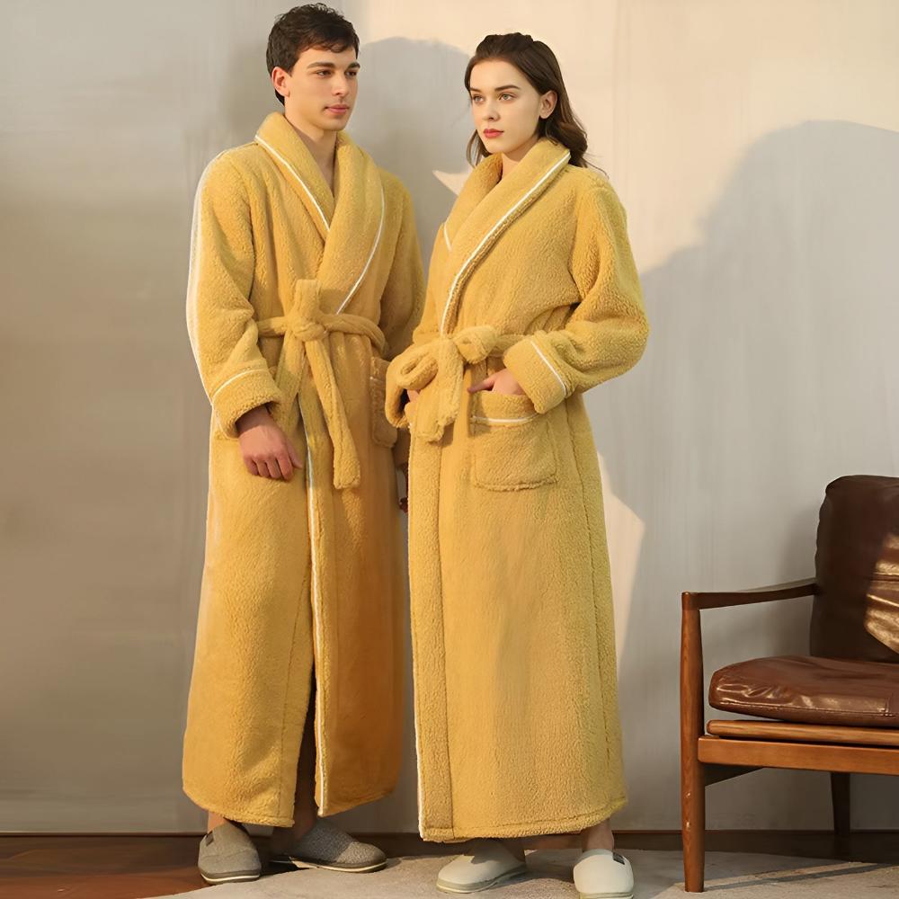 Peignoir sherpa confort – Jaune