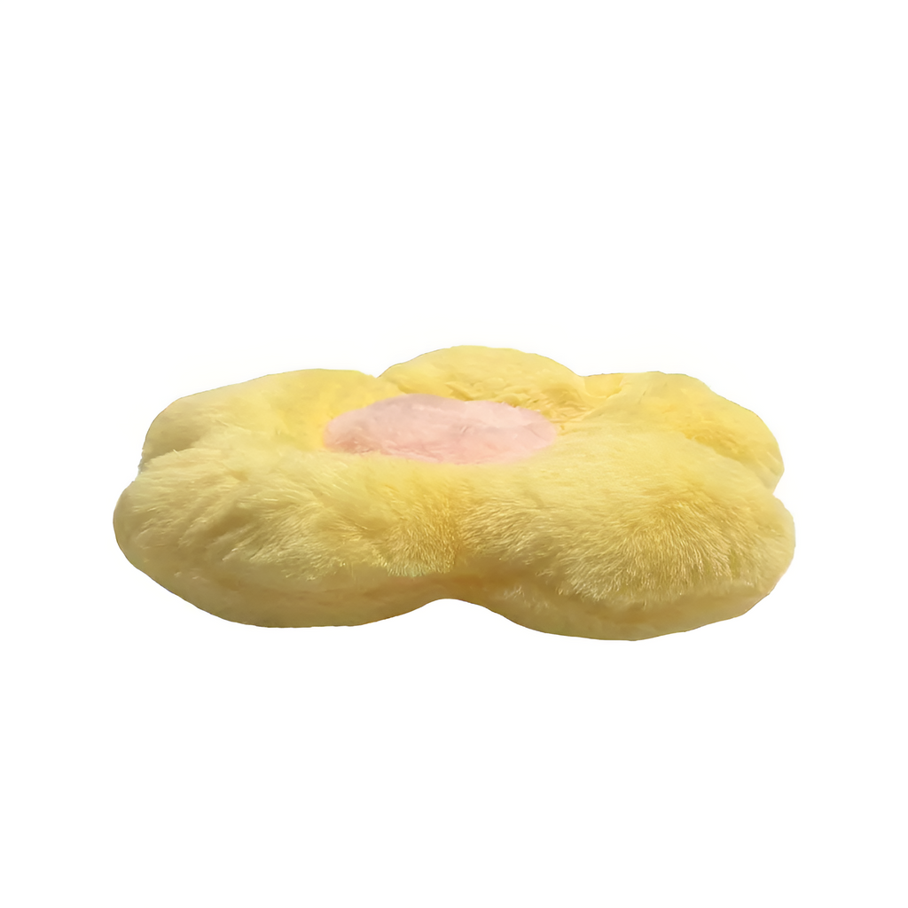 Galette de chaise moelleuse en forme de fleur