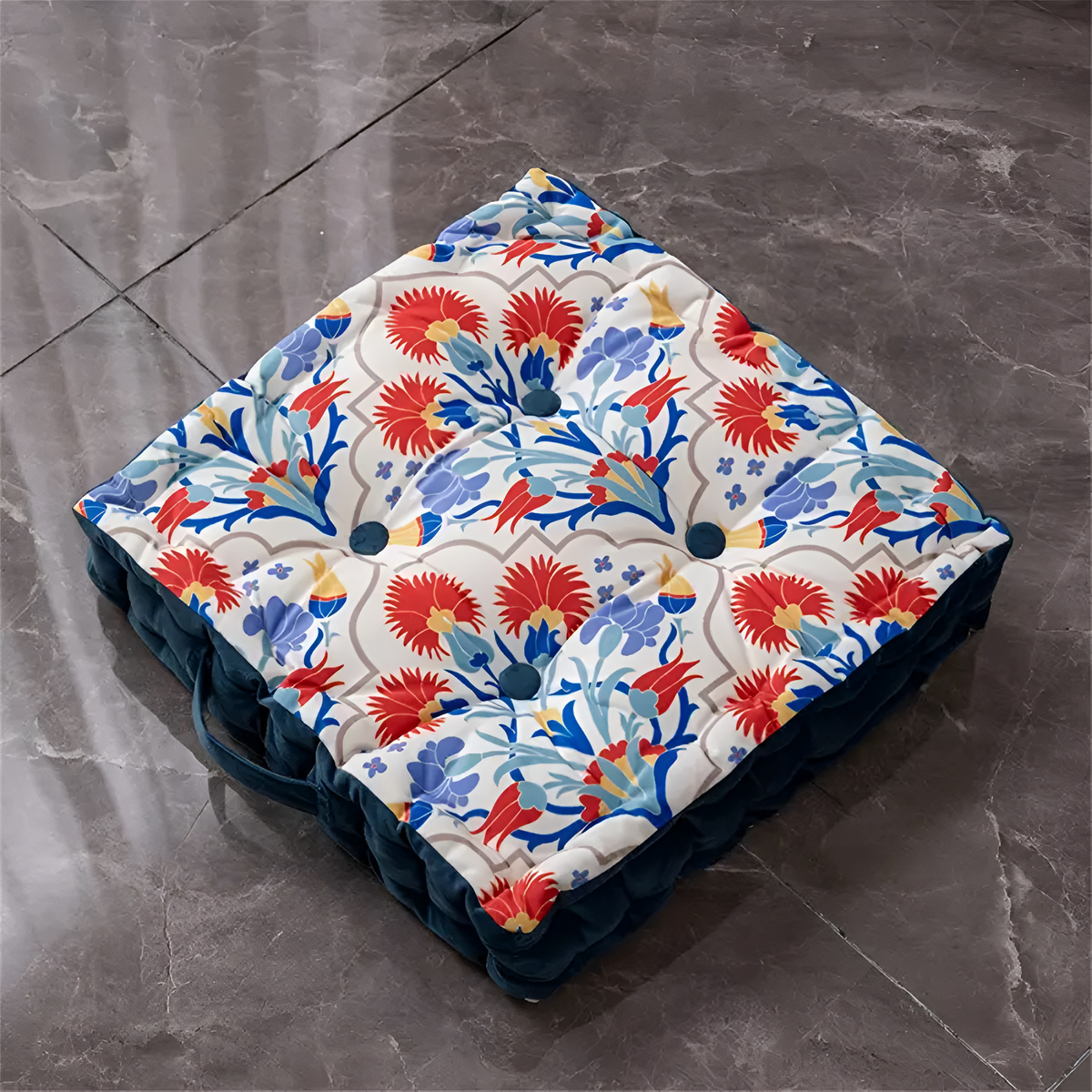 Coussin de sol touffeté vintage