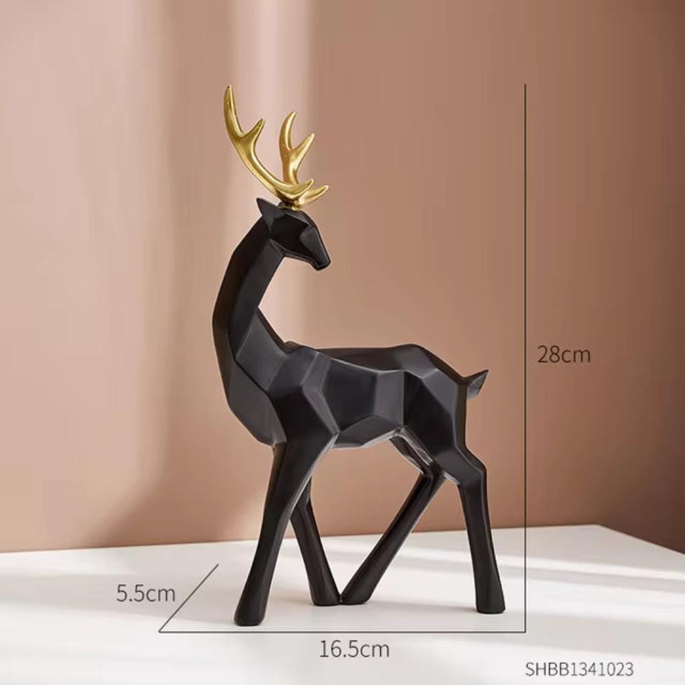 Figurine cerf géométrique