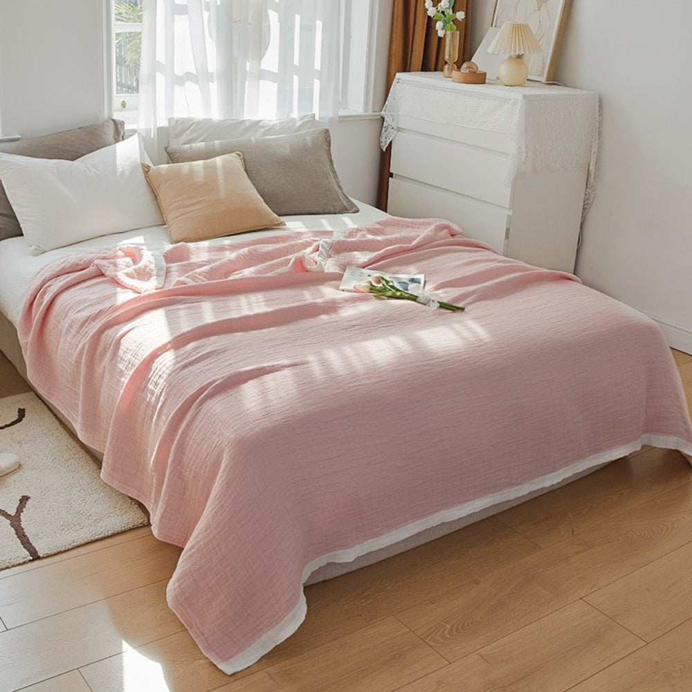 Plaid multicouche en mousseline de coton