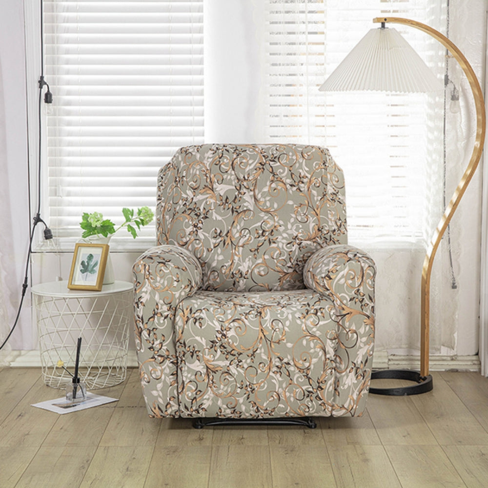 Housse de fauteuil relax à fleurs
