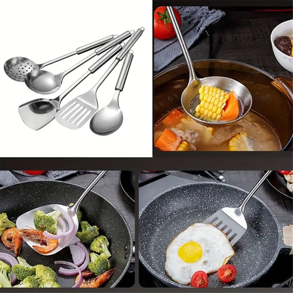 Ustensiles de cuisine en inox | Lot de 5