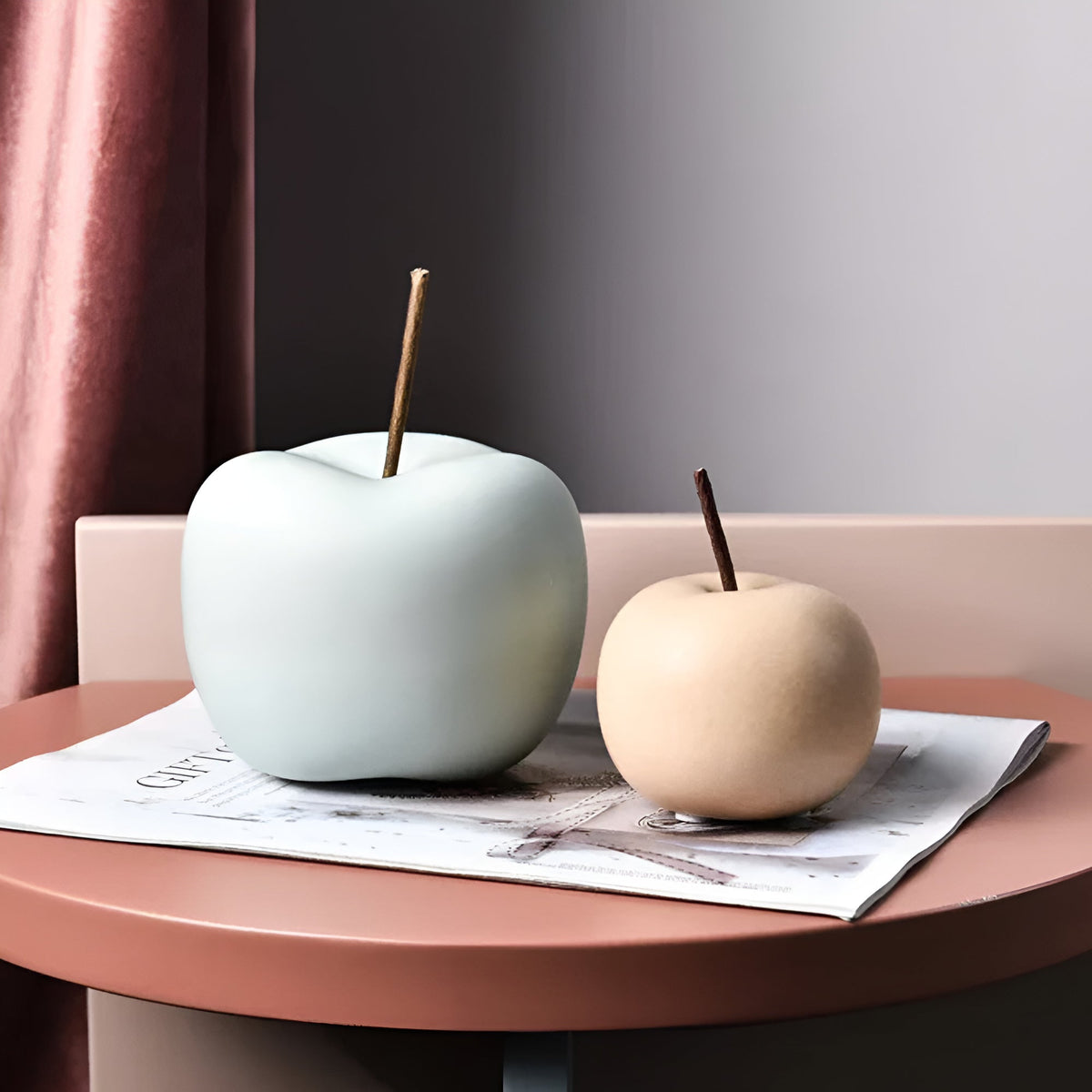 Pommes décoratives en céramique
