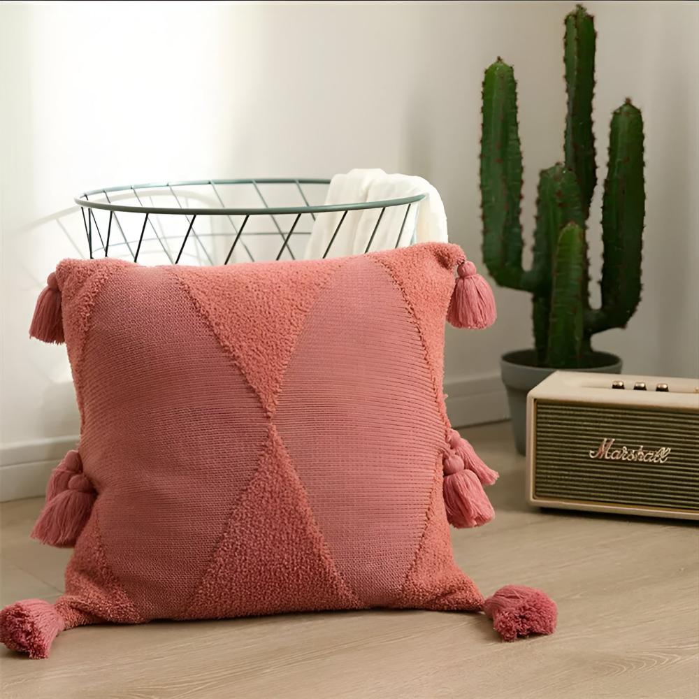 Coussins à pompons