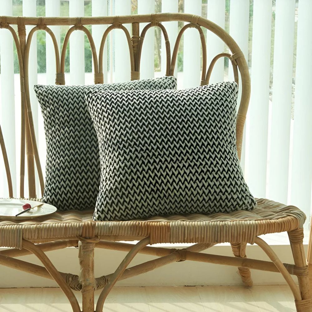 Housses de coussin à chevrons Lush