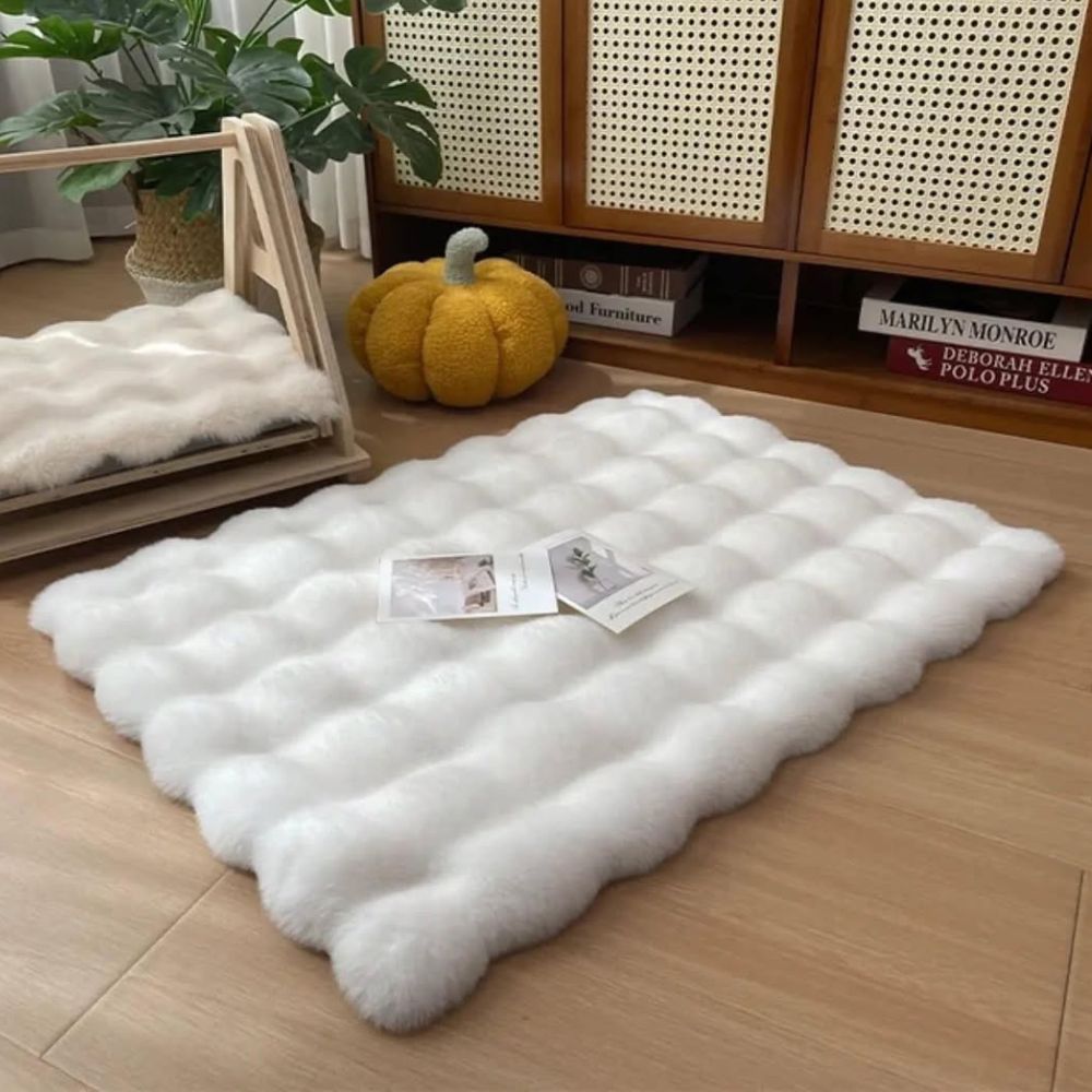 Tapis pour animaux en fausse fourrure
