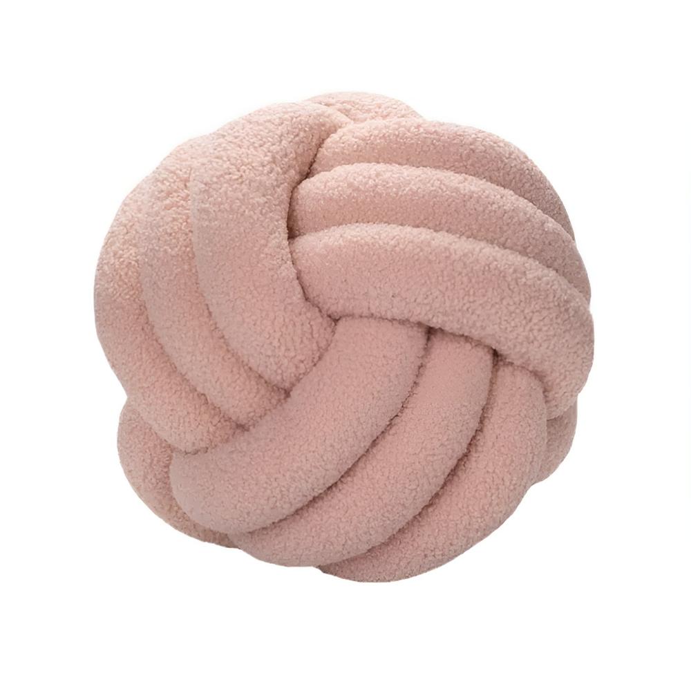 Coussin bouclette noué