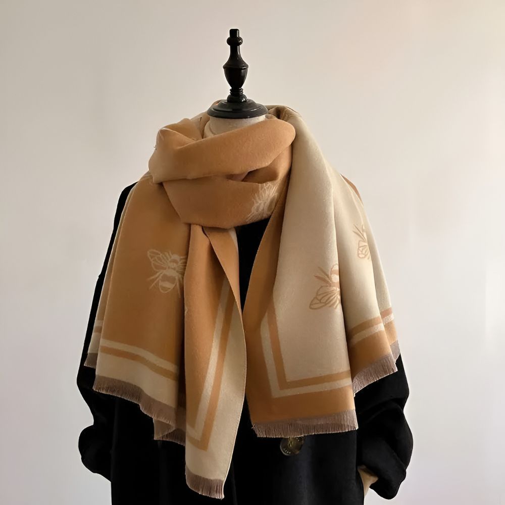 Écharpe d'hiver Nuvia motif abeilles
