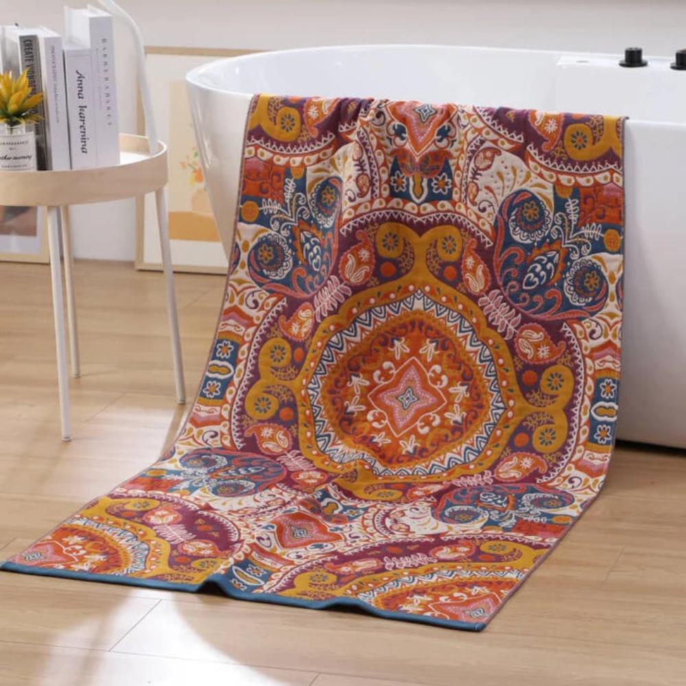 Serviette vintage éclectique