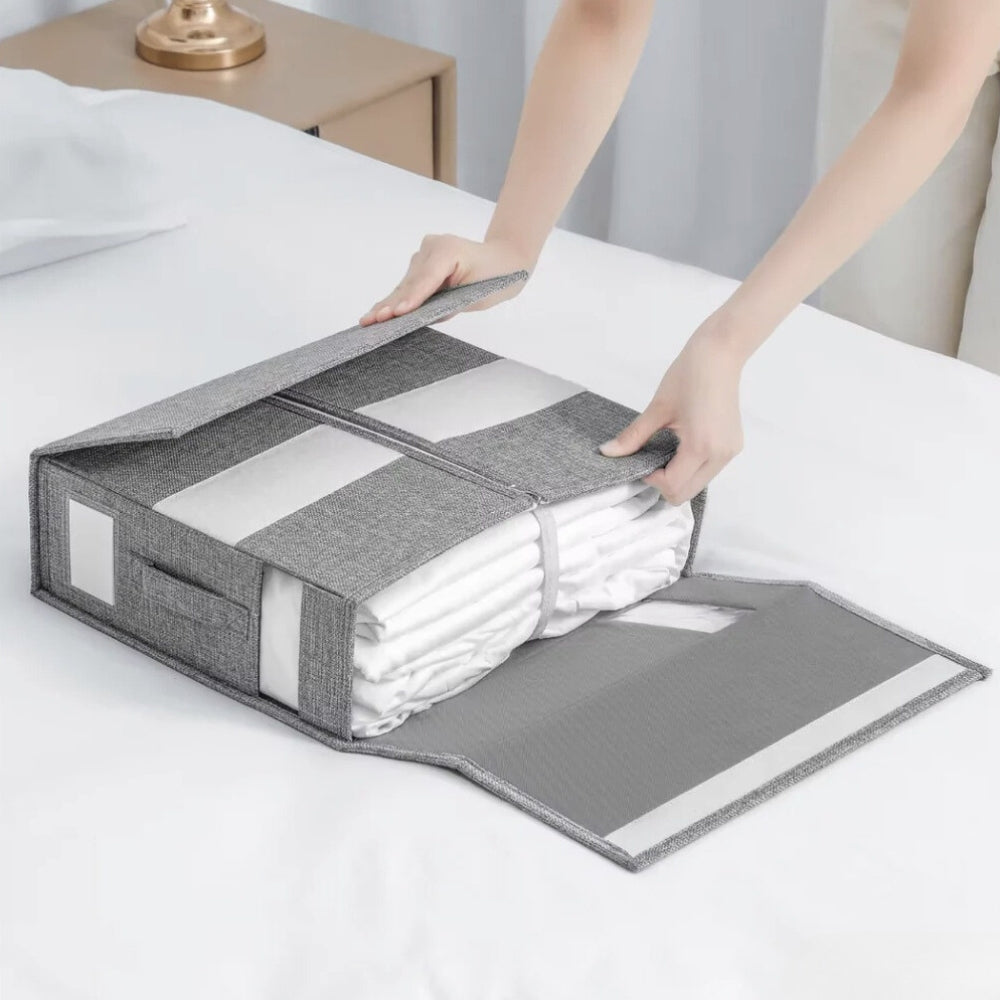 Organisateur de draps pliable – Gris foncé