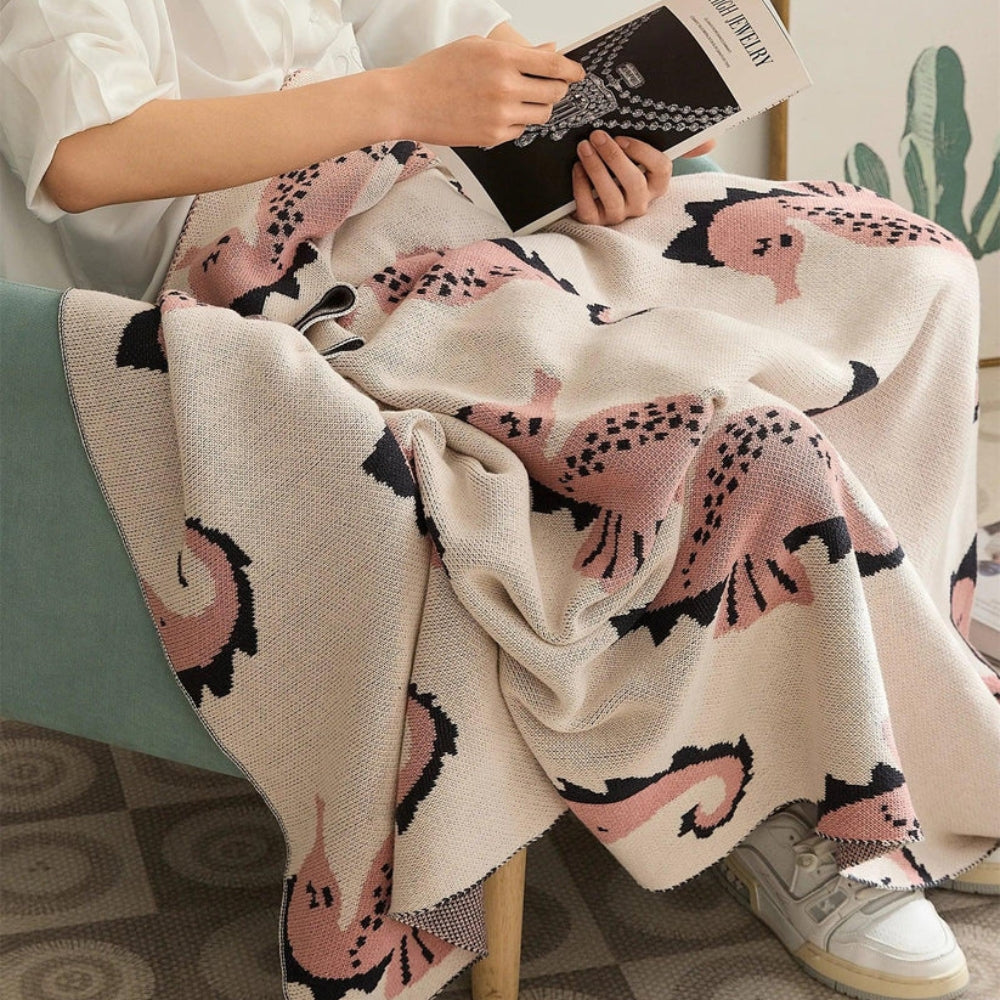 Plaid motif hippocampes