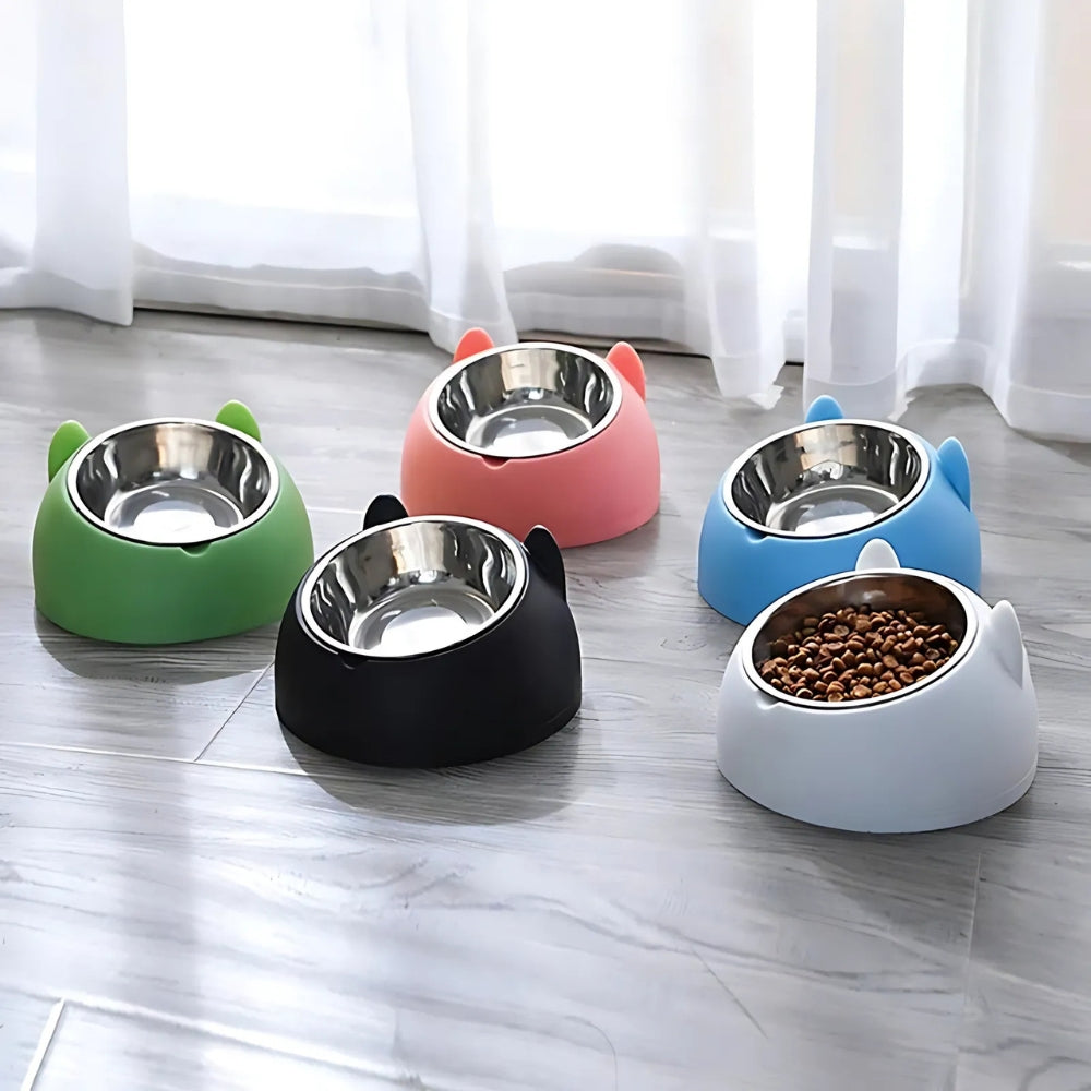 Gamelle inclinée PurrfectAngle pour chat – Rose