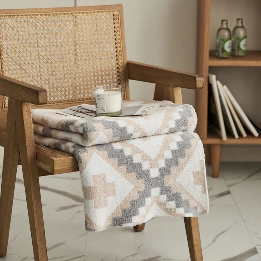 Plaid tricoté Sierra Peaks