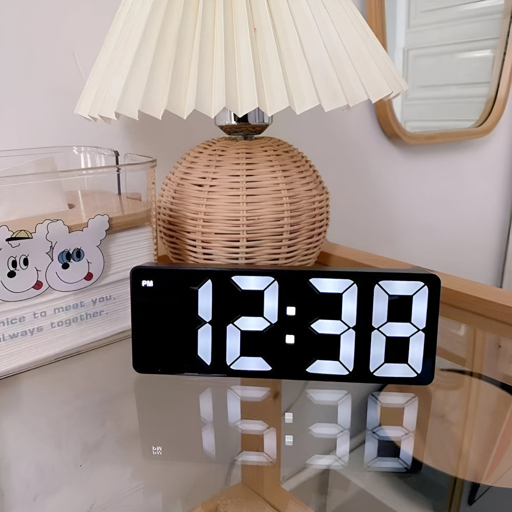 Réveil LED numérique à miroir