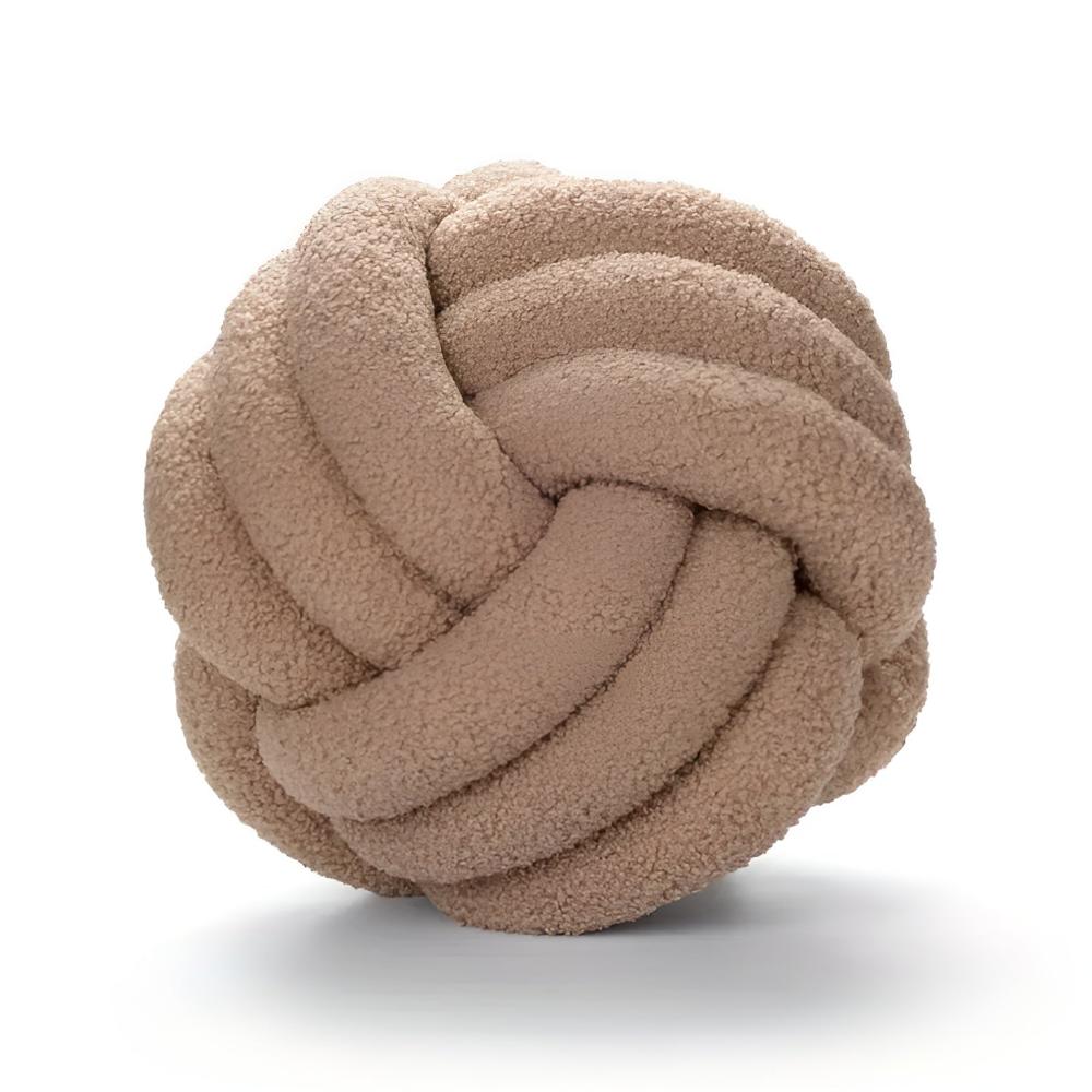Coussin bouclette noué