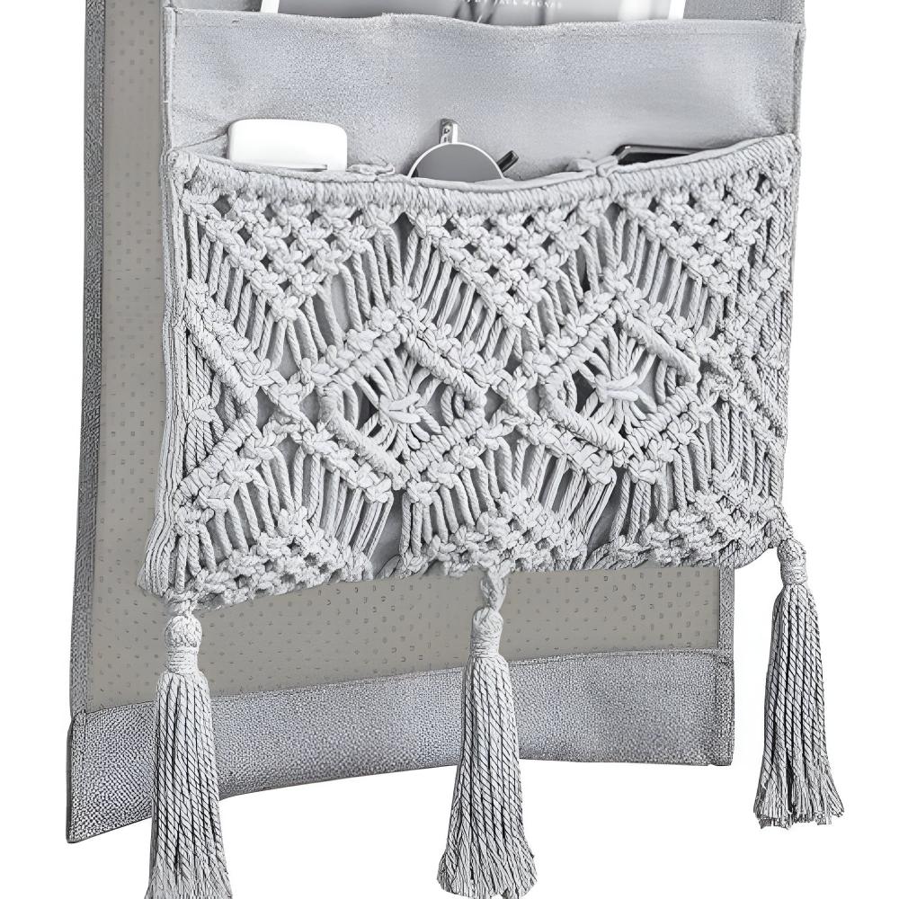 Panier de rangement boho fait main