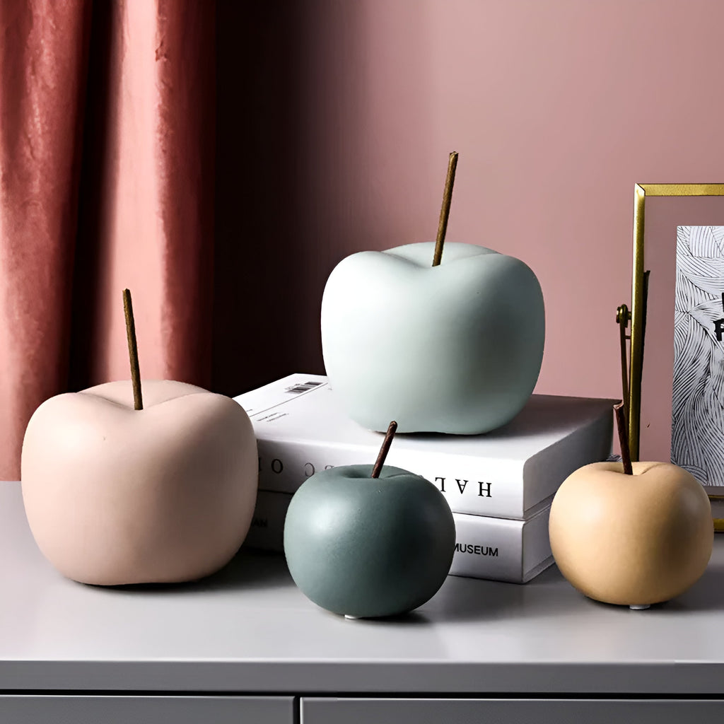 Pommes décoratives en céramique