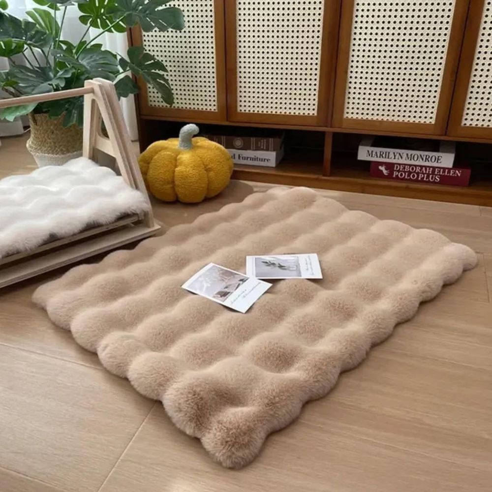Tapis pour animaux en fausse fourrure