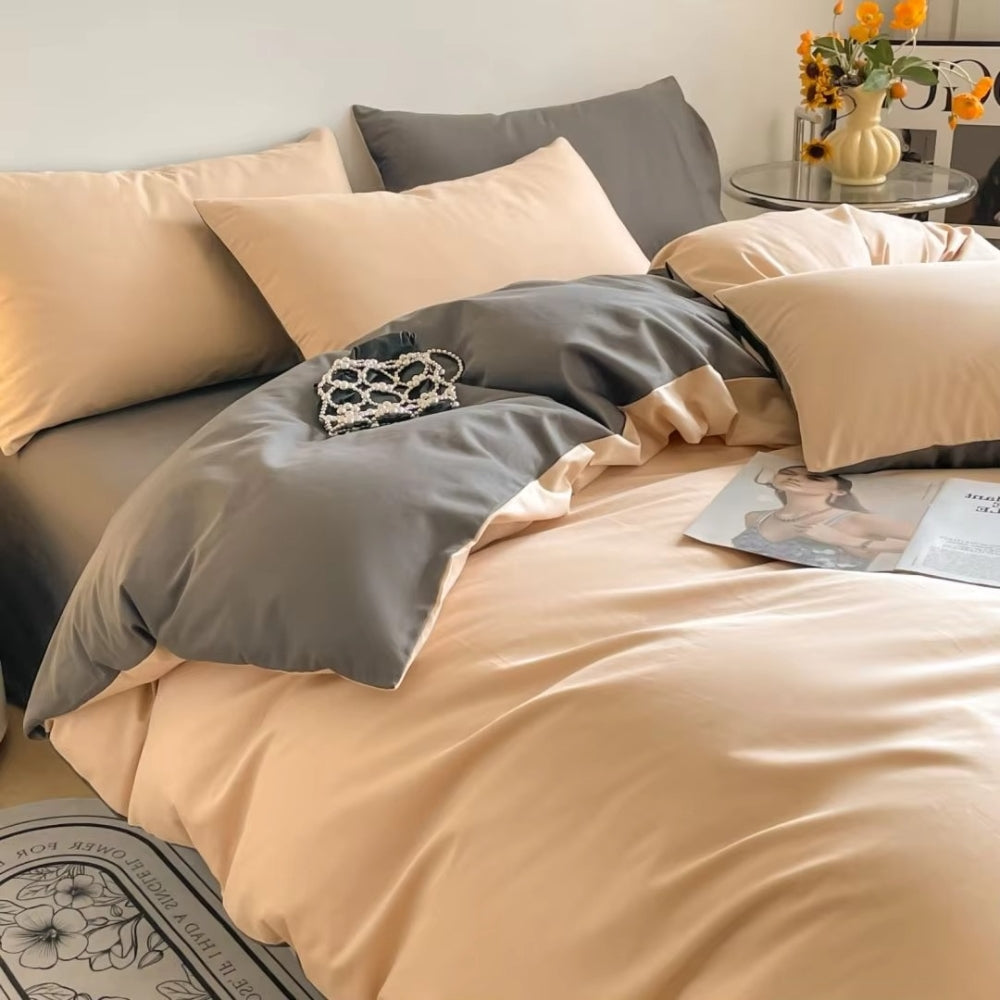 Parure de couette en coton Lustova | 3 pièces