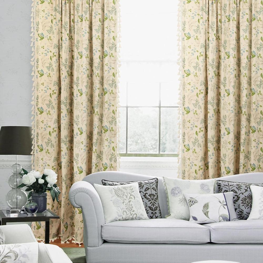 Rideaux voile fleurs des champs