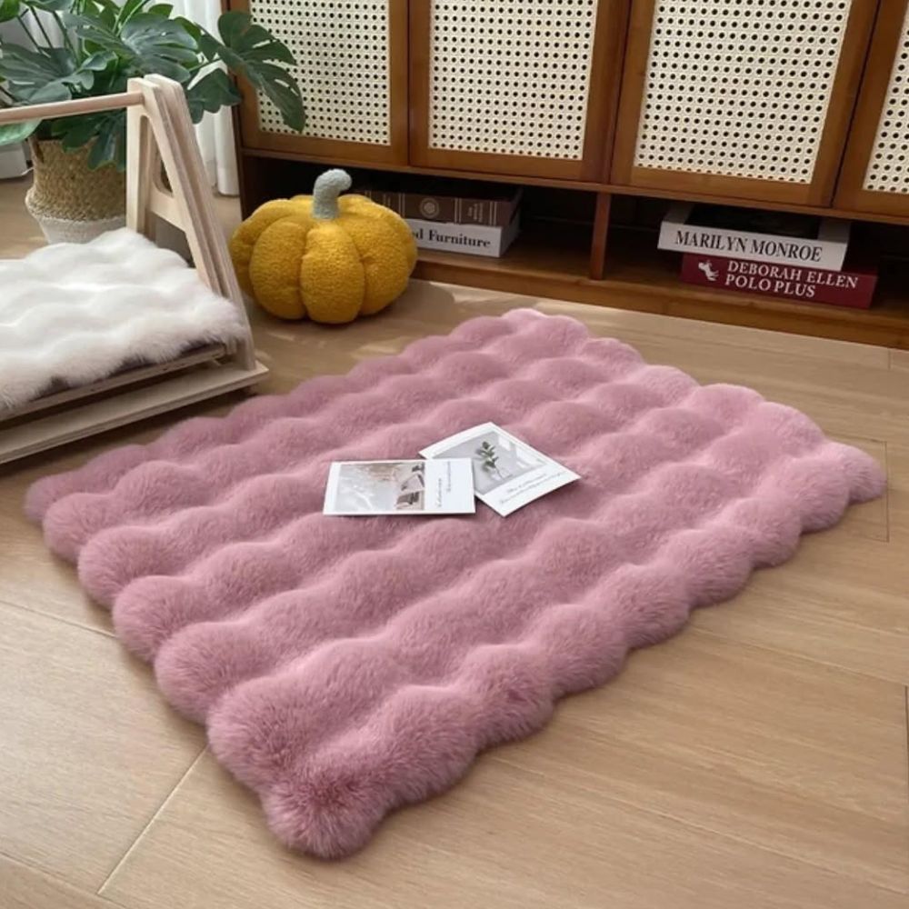 Tapis pour animaux en fausse fourrure