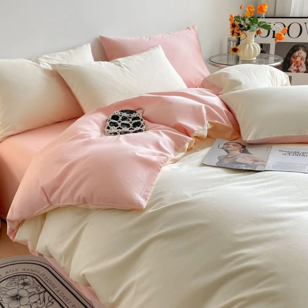 Parure de couette en coton Lustova | 3 pièces