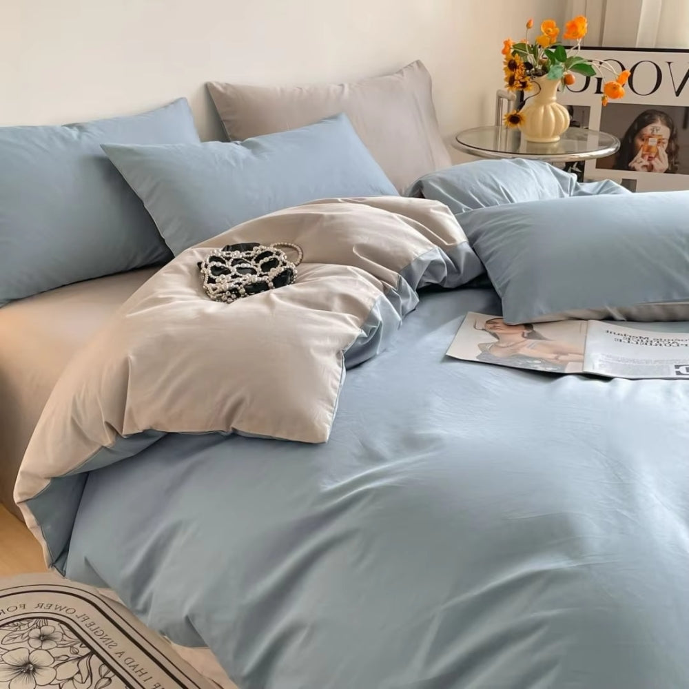 Parure de couette en coton Lustova | 3 pièces