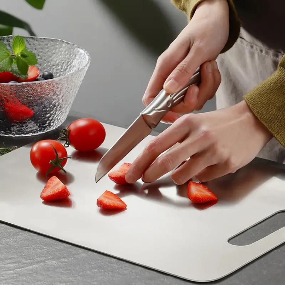 Planche à découper premium en inox