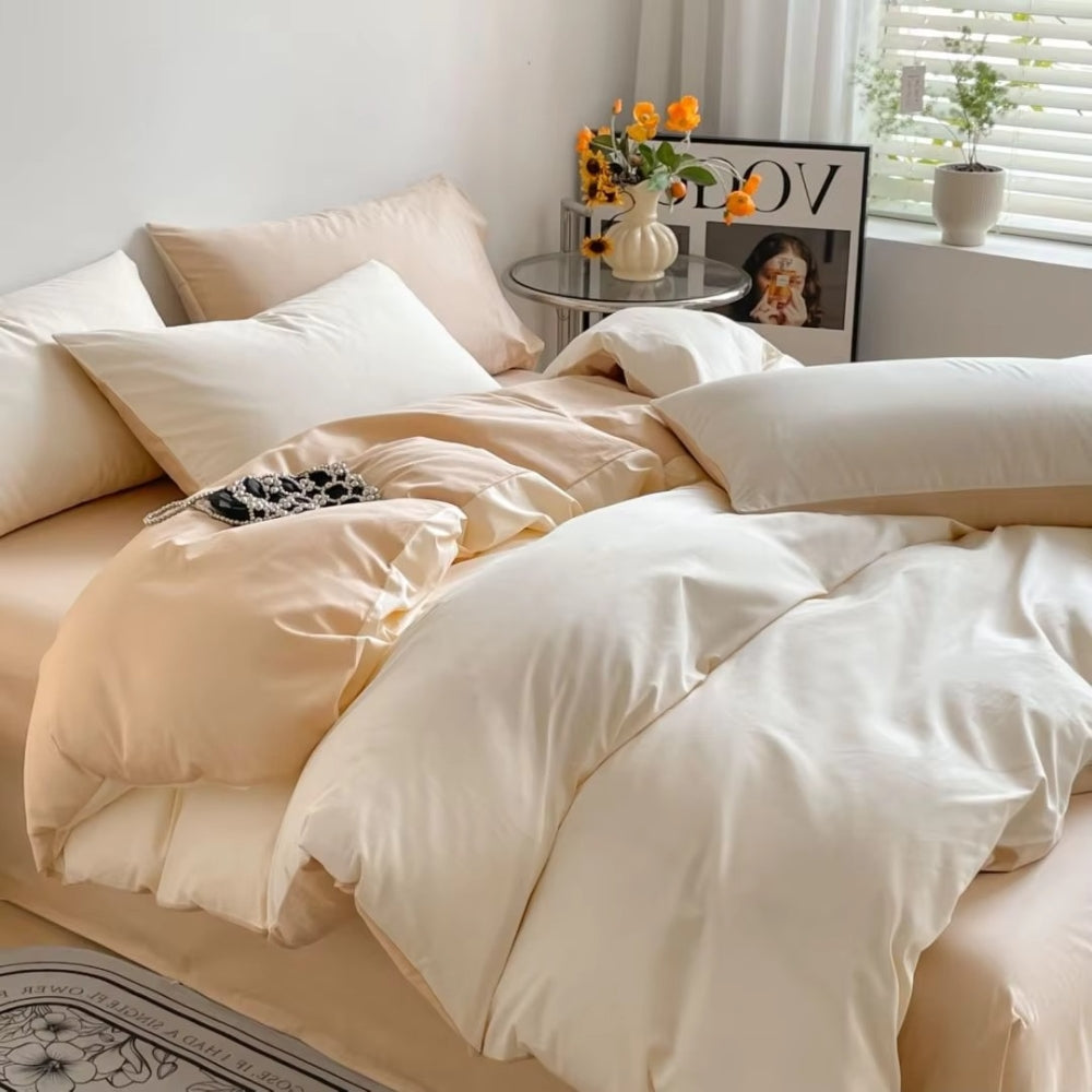Parure de couette en coton Lustova | 3 pièces