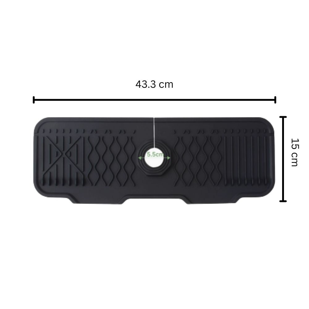 Tapis d'évier en caoutchouc Aqua Slope