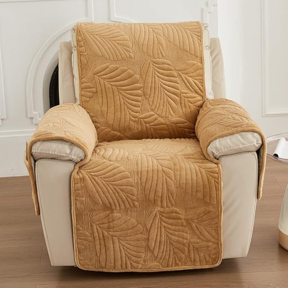Housse de fauteuil relax motif feuilles