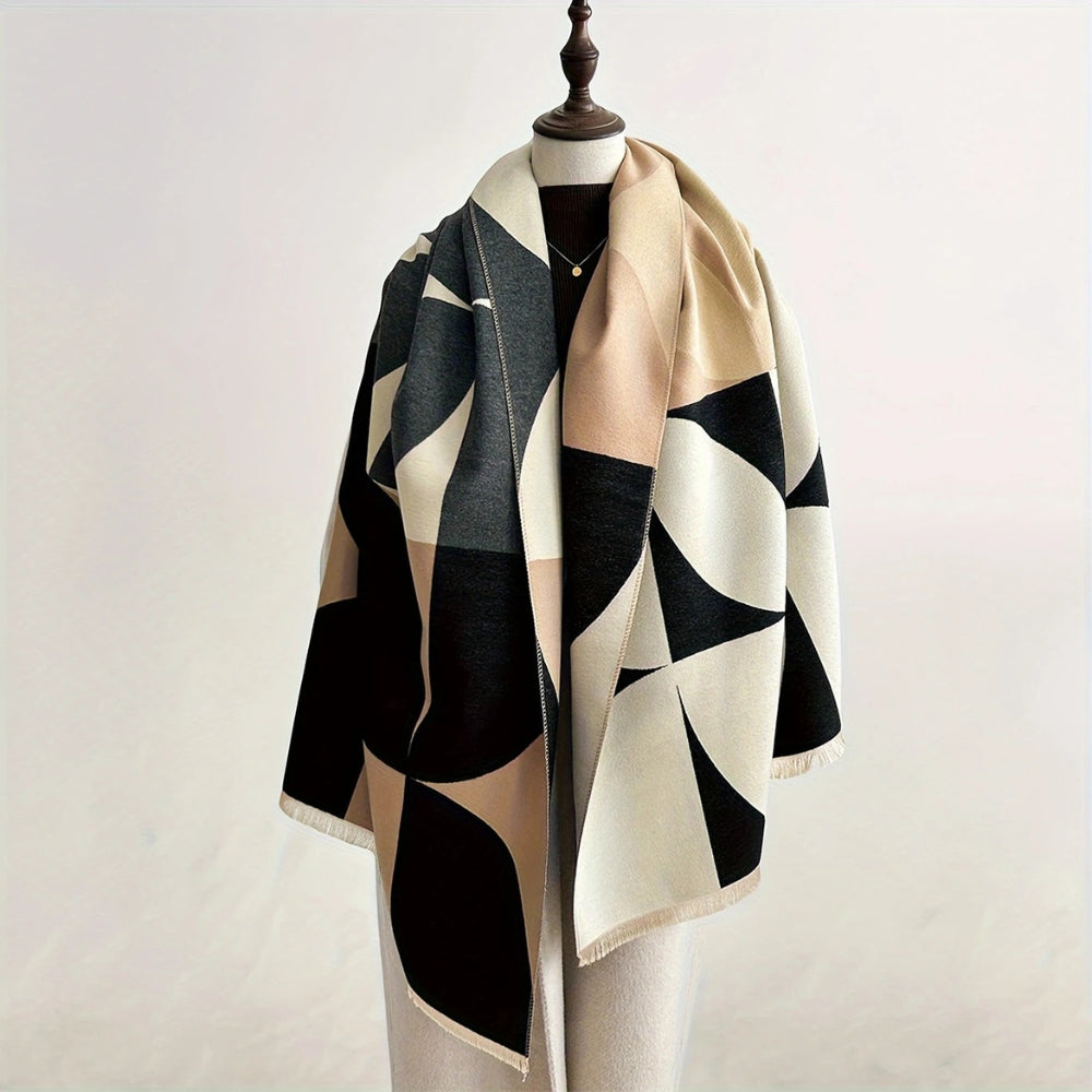 Écharpes-poncho réversibles Veilura – Tigershade Anthracite