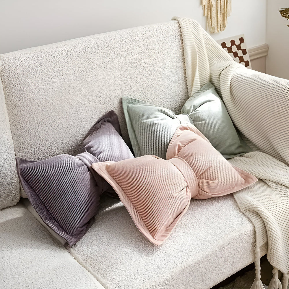 Coussin décoratif nœud – Frost Ribbon