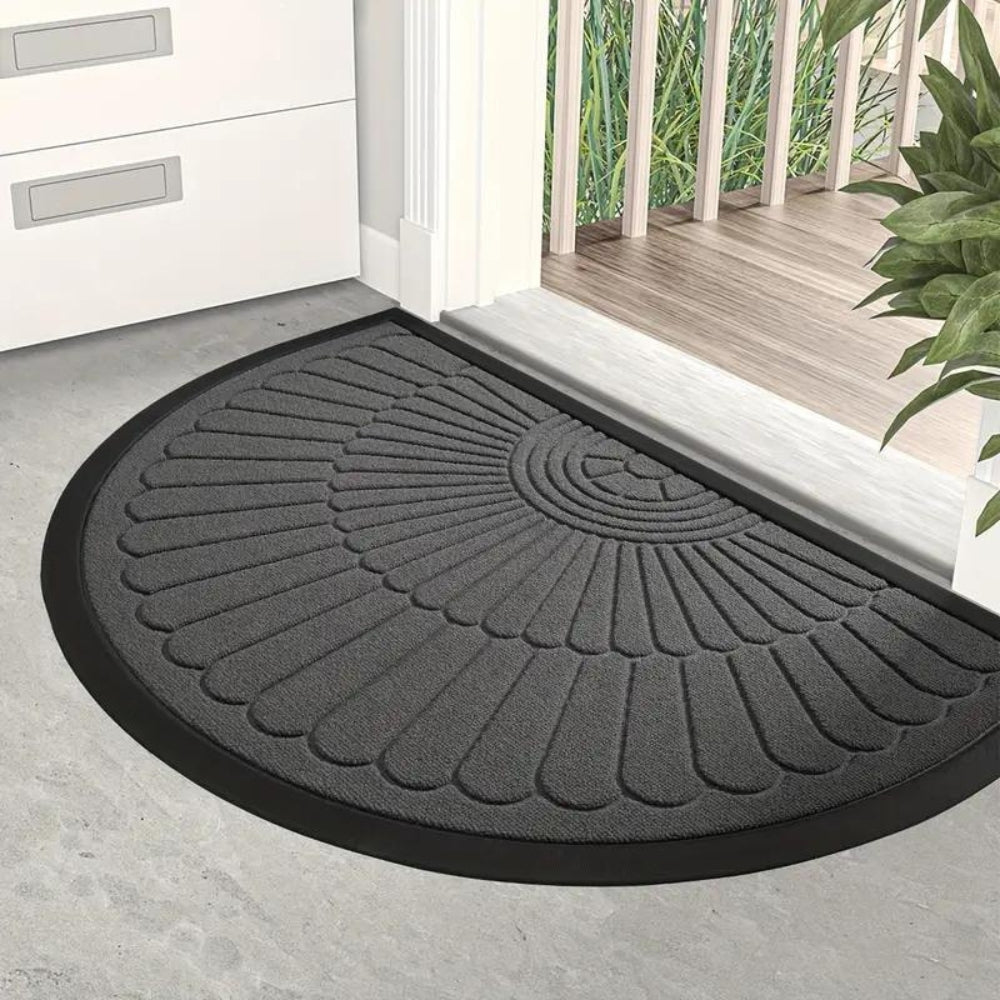 Paillasson demi-lune Welcome – Noir