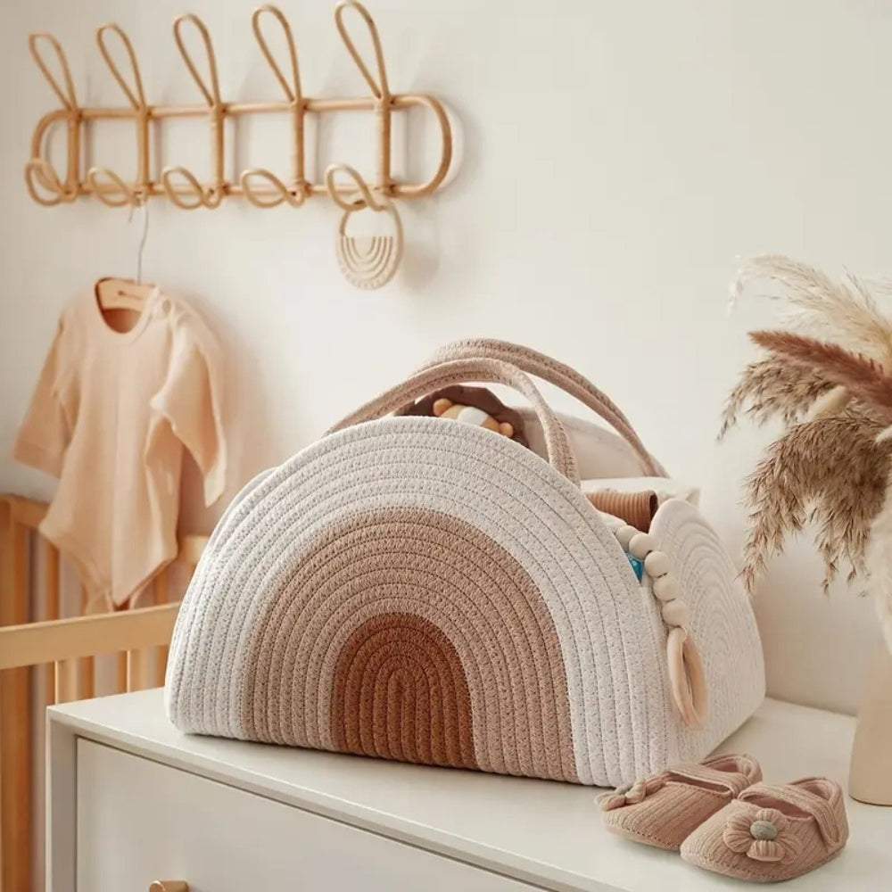 Organisateur de rangement bébé tons neutres
