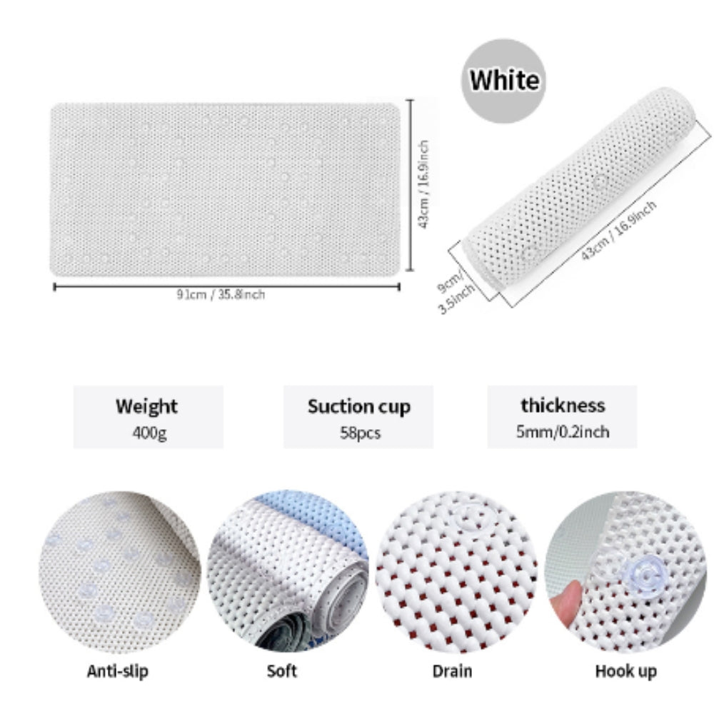 Tapis de baignoire doux et antidérapant