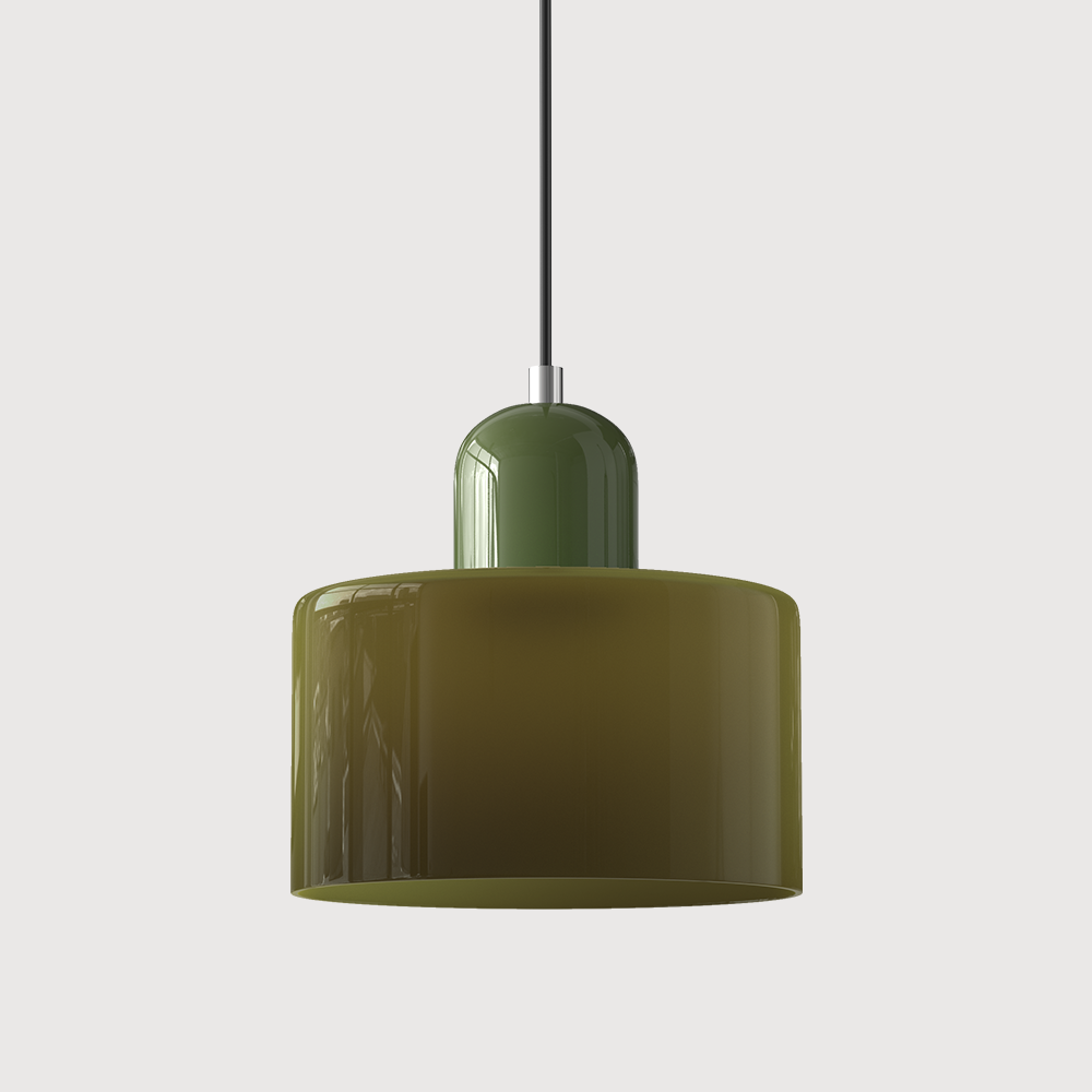 Suspension en verre style Bauhaus