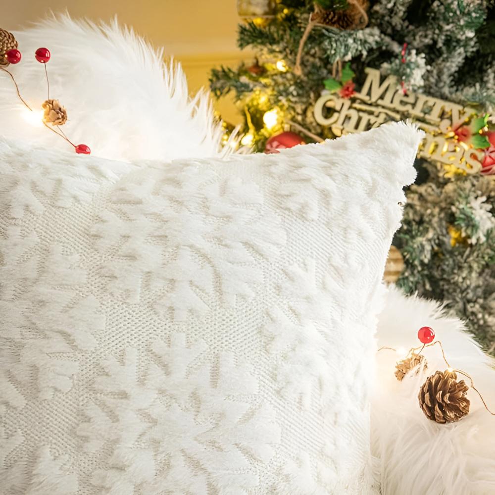 Housses de coussin flocons de neige – 12"x20"